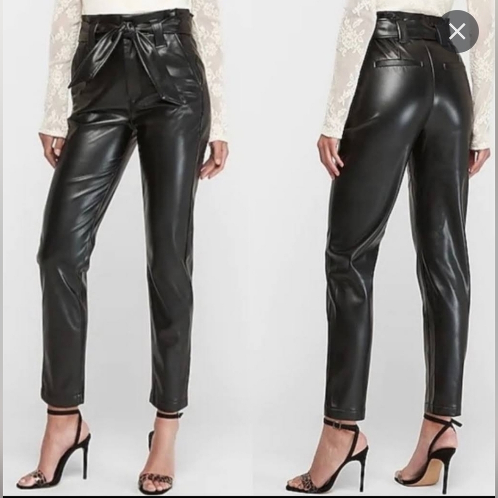 Express NWT faux leather pleated pants